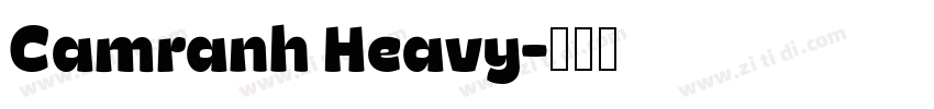 Camranh Heavy字体转换